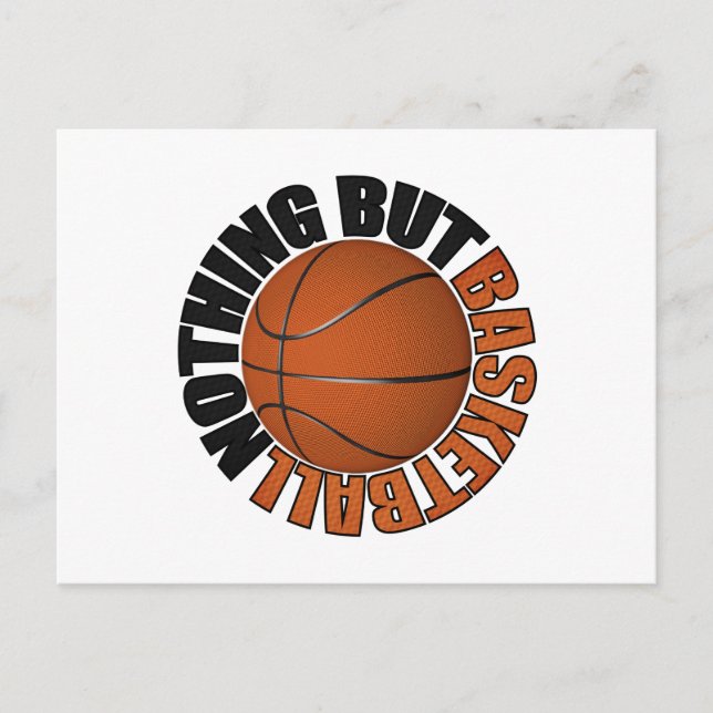 Inget annat än basketboll vykort (Framsida)