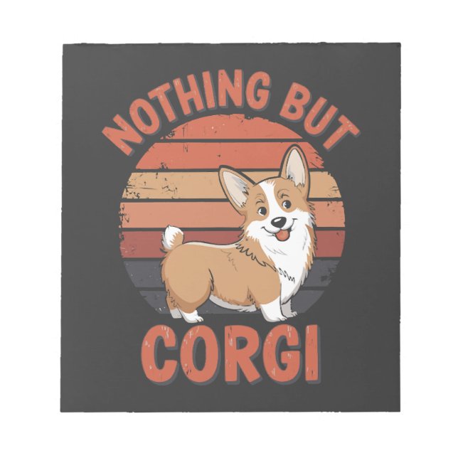 Inget annat än Corgi Anteckningsblock (Framsida)