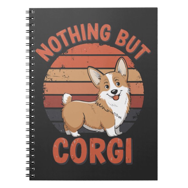 Inget annat än Corgi Anteckningsbok (Framsidan)