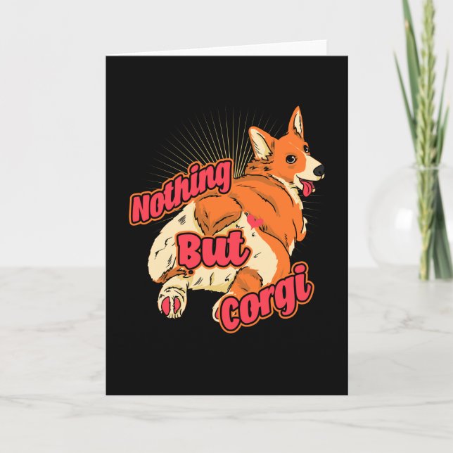 Inget annat än Corgi Hund Kort (Framsida)