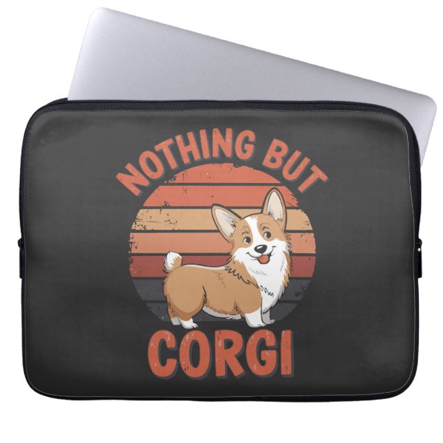 Inget annat än Corgi Laptop Fodral (Framsidan)