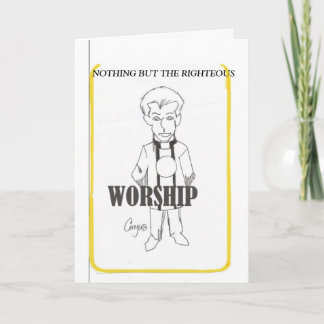 Inget annat än ett högerkort för hälsning kort