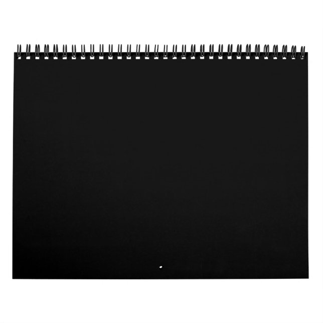 Inget annat än Färg - allt svart - bara svart Kalender (Omslag)