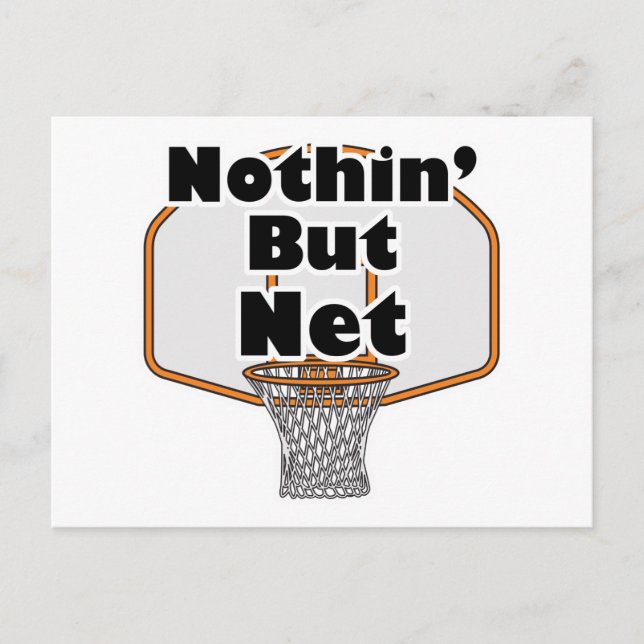 inget annat än nätbasketkorg vykort (Framsida)