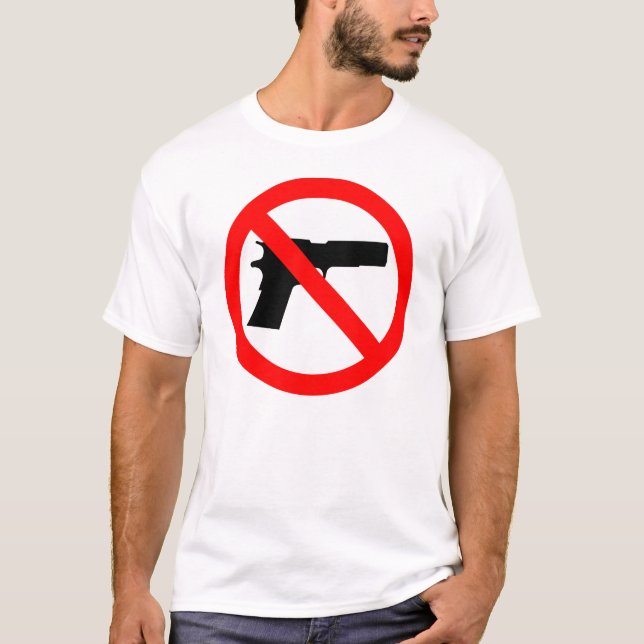 Inget Anti vapen för vapen T Shirt (Framsida)