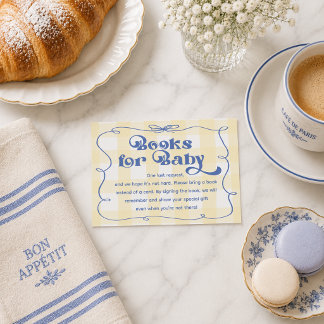 Inget är bättre än en barnbok för baby-insats visitkort