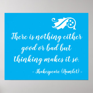 Inget är Bra dåligt men tänker på Shakespeare Poster