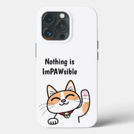 Inget är ImPAWsible Cute Cat iphone case