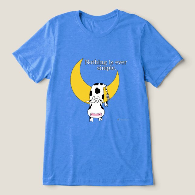 INGET ÄR NÅGONSIN ENKELT AV Sandra Boynton T-shirt I Triblend-tyg (Design Framsida)