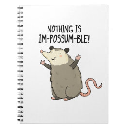 Inget är om-möj-ligt Roligt Pun Possum  Anteckningsbok