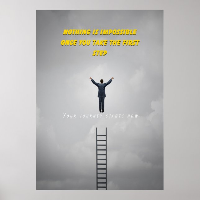 Inget är omöjligt att Poster en motiverad offert (Framsidan)