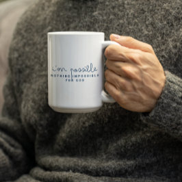 Inget är omöjligt för GUD - OMÖJLIGT Kaffemugg