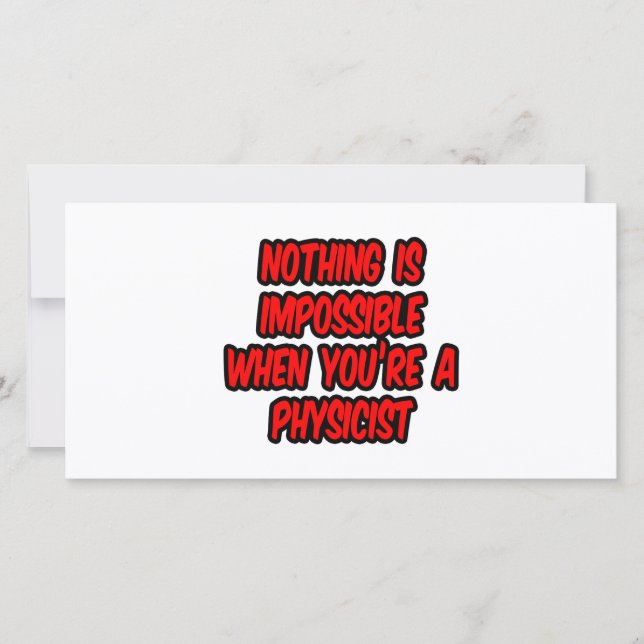 Inget är omöjligt.. fysiker (Framsida)