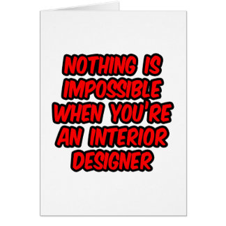 Inget är omöjligt.. Insida-designer Hälsningskort
