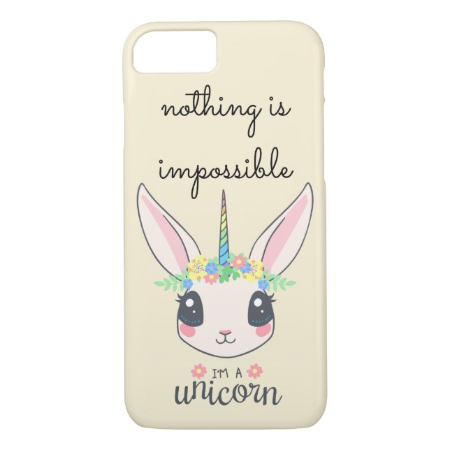 "Inget är omöjligt", lustigt enmajskanin Case-Mate iPhone Skal (Baksida)