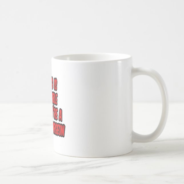 Inget är omöjligt.. plastkirurg kaffemugg (Höger)