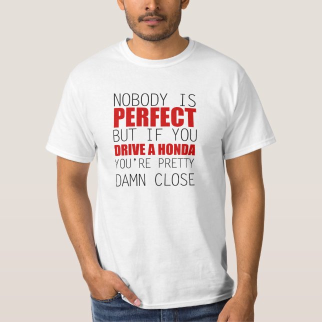 Inget är perfekt t shirt (Framsida)