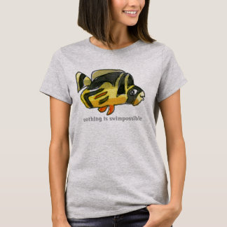Inget är Svanfenfisk av arten Black Butterflufish T Shirt