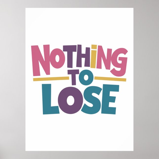 Inget att förlora poster (Framsidan)