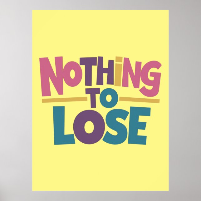 Inget att förlora poster (Framsidan)