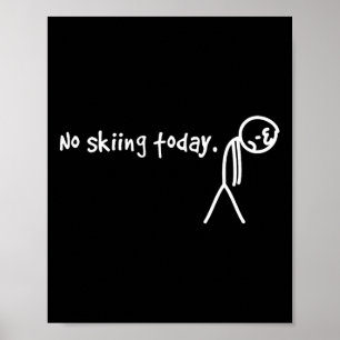 Inget att hoppas på idag Ledsen Stick Man Poster