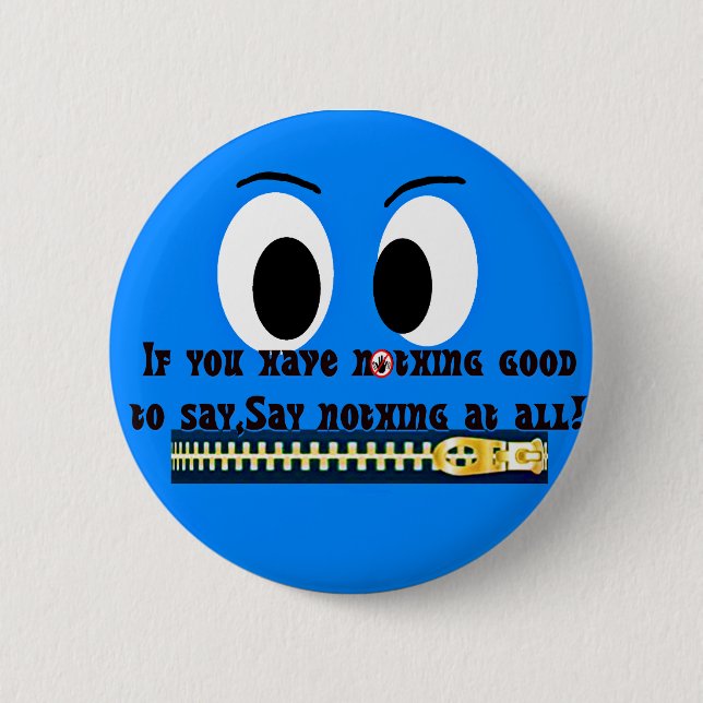 Inget att säga! knapp (Framsida)