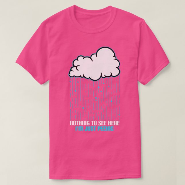 Inget att se här är bara Peeing T Shirt (Design framsida)