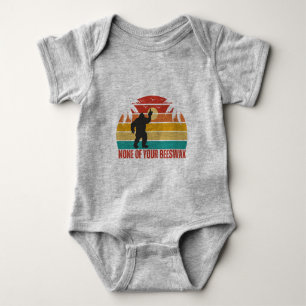 Inget av ditt bivax Bigfoot Mitten Finger Grått T Shirt