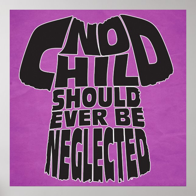 Inget barn får någonsin försummas poster (Framsidan)