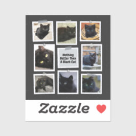 Inget bättre än en svart katt klistermärken