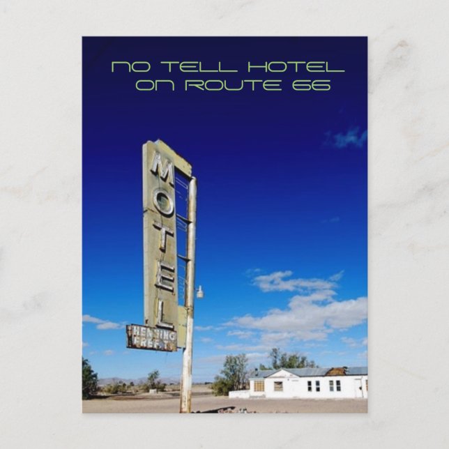 Inget Berätta på hotell Vykort (Framsida)