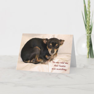 Inget berättade mig att Santa höll ögonen på Helgkort