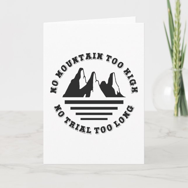 Inget berg för högt, ingen väg för lång kort (Framsida)