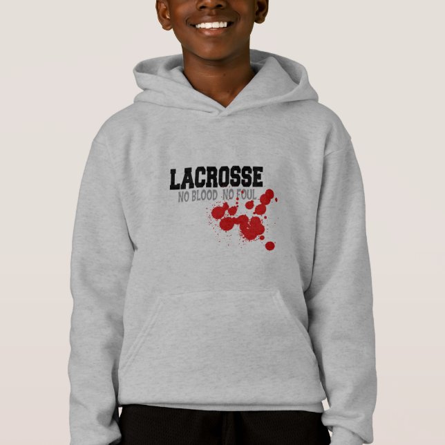 Inget blod ingen illaluktande Lacrosse lurar T-shirt (Framsida)