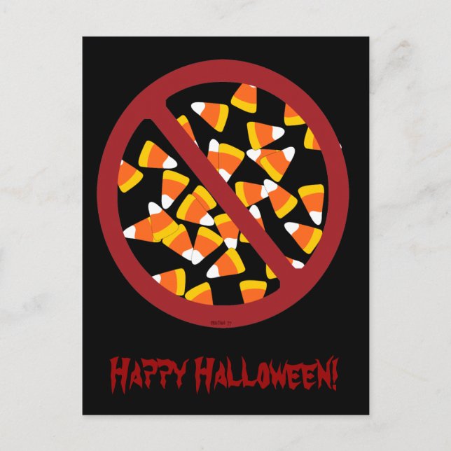 Inget Candy corn-vykort Vykort (Framsida)