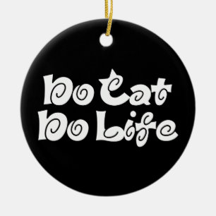 Inget Cat No Life Julgransprydnad Keramik