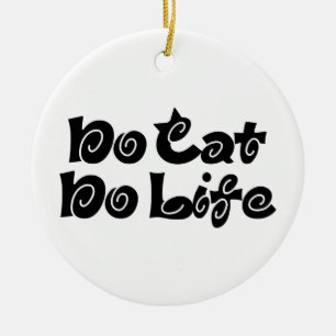 Inget Cat No Life Julgransprydnad Keramik