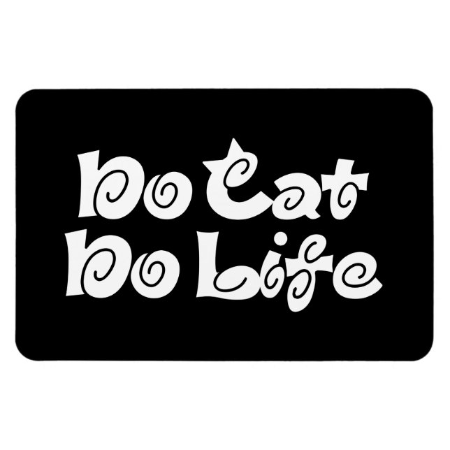 Inget Cat No Life Magnet (Horisontell)
