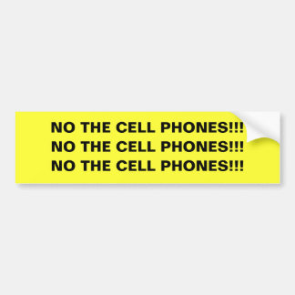 INGET CELLTELEFONER!!! klistermärke