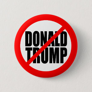 "INGET DONALD TRUMP ", KNAPP
