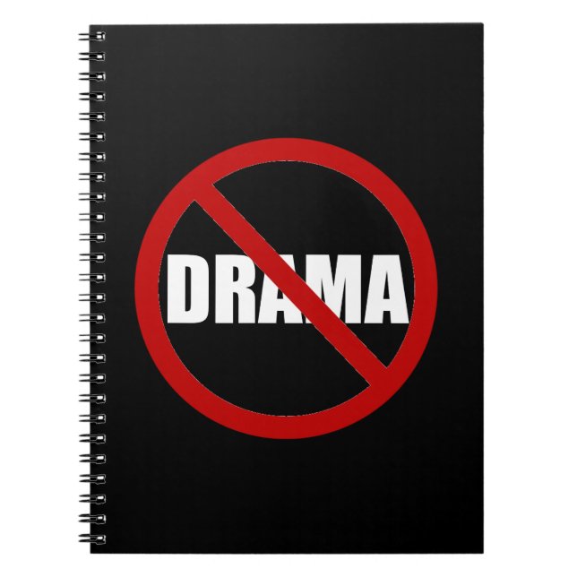 Inget drama anteckningsbok (Framsidan)