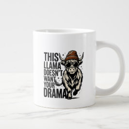 inget drama, bara en lama-mugg jumbo mugg