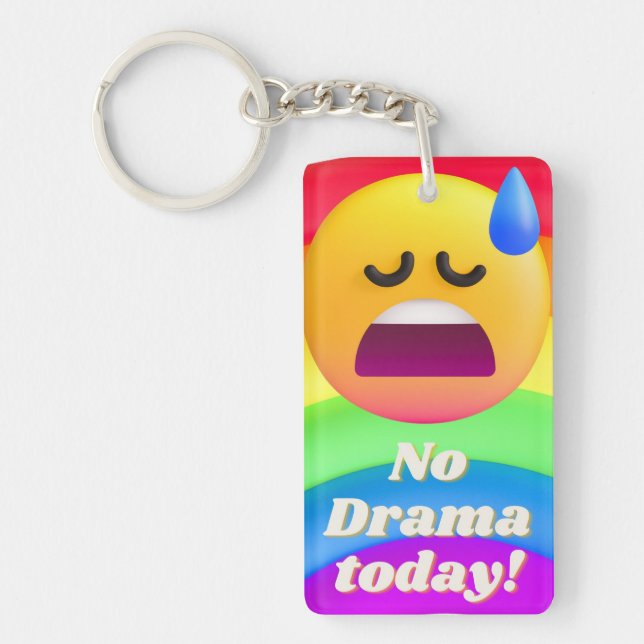 inget drama i dag nyckelring (Framsidan)