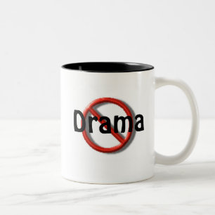 Inget drama ingen gnällamugg Två-Tonad mugg