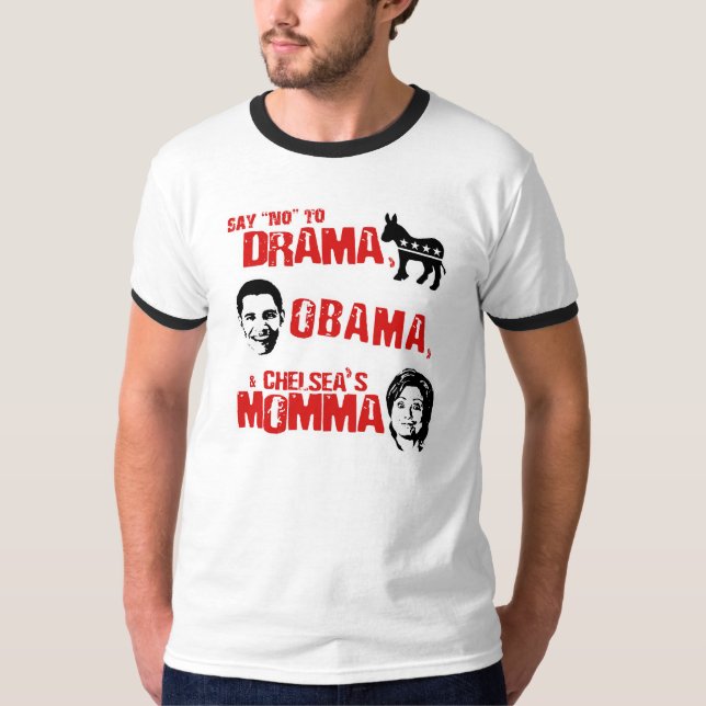 Inget drama, ingen Obama och inte till Chelseas T-shirt (Framsida)