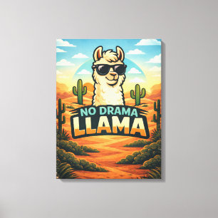 Inget Drama Lama - Critter Kingdom Canvastryck