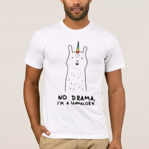 Inget drama mig förmiddag en Llamacorn T Shirt