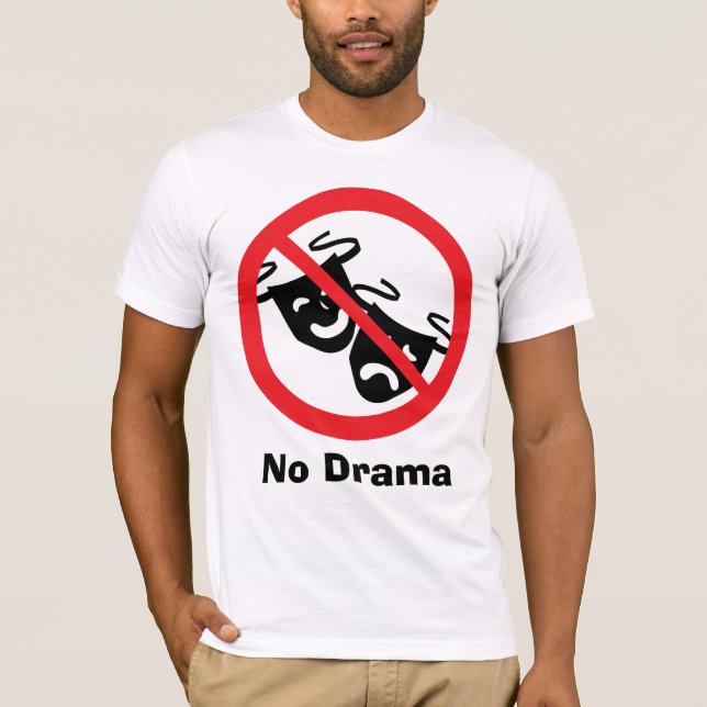 Inget drama tee shirt (Framsida)