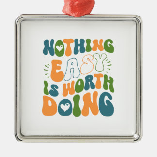 Inget enkelt är värt att göra julgransprydnad metall