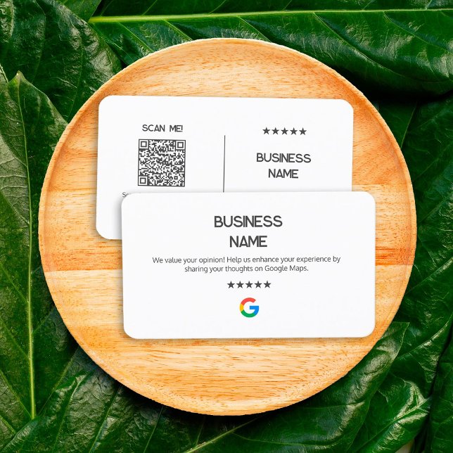 💬 inget enkelt Google-granskningskort för Logotyp Visitkort (Simple Google Review Cards)